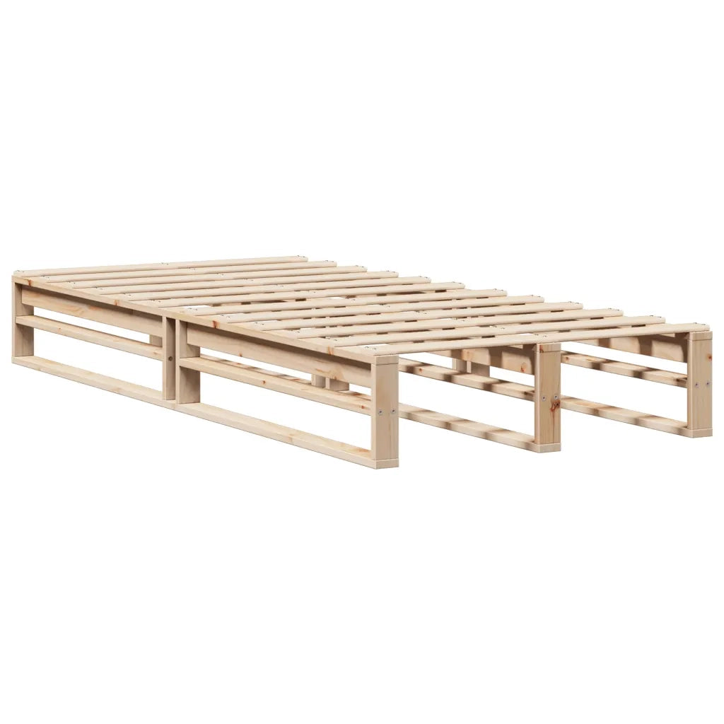 Letto senza Materasso-Struttura Letto 90x190 cm in Legno Massello di Pino 372020
