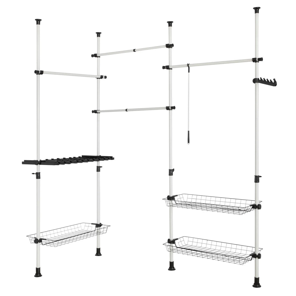 Appendiabiti telescopico, Scaffale telescopico, set telescopico,Altezza regolabile,FRG38