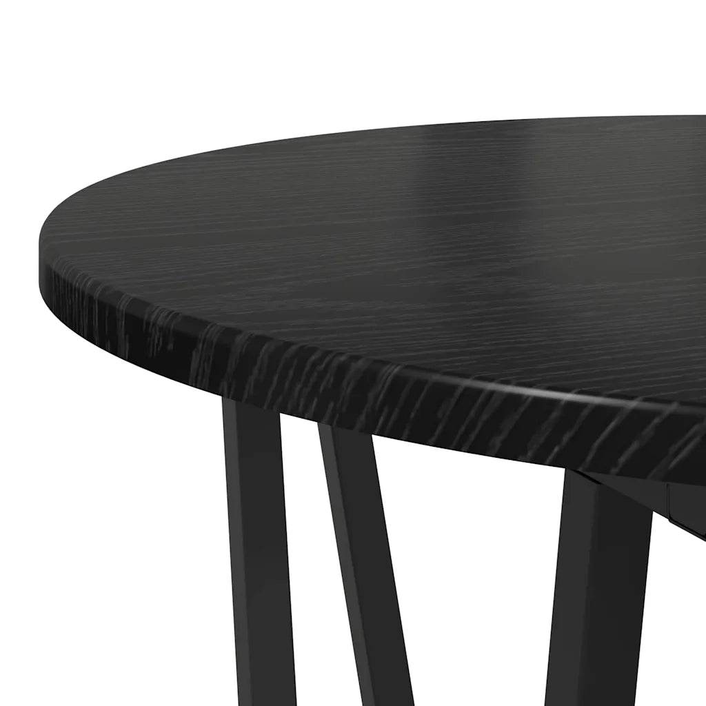 Set tavolini 2 pz | Tavolo laterale Rovere Nero