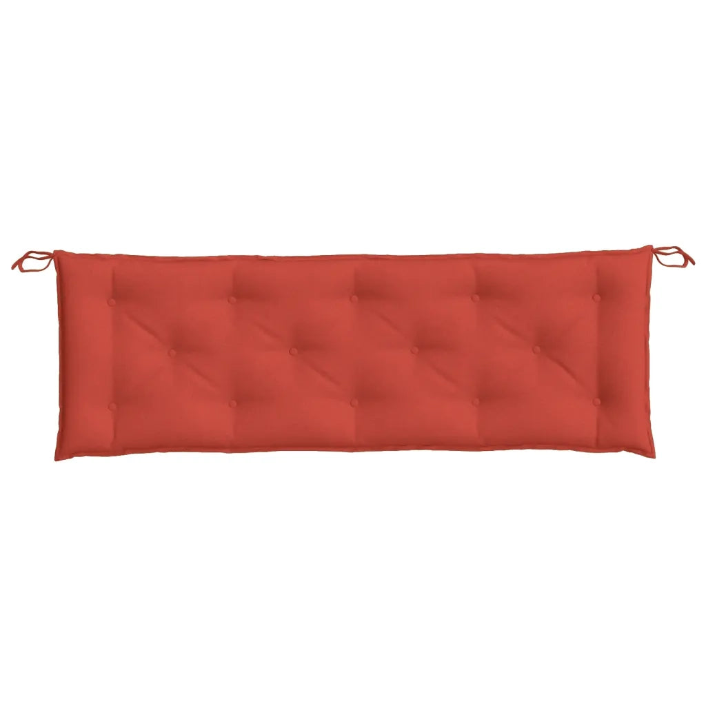 Cuscino Panca da Giardino Rosso Mélange 150x50x7 cm in Tessuto 4002559