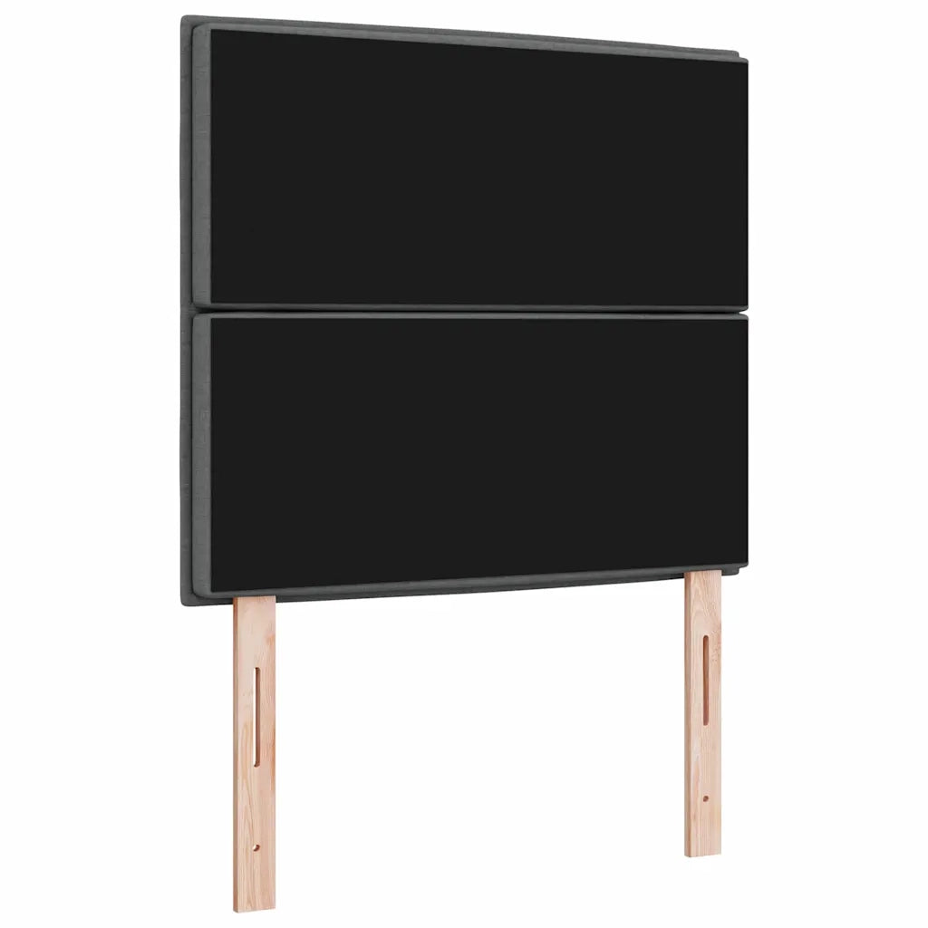 Testiera | Testata Grigio scuro 80 cm Tessuto