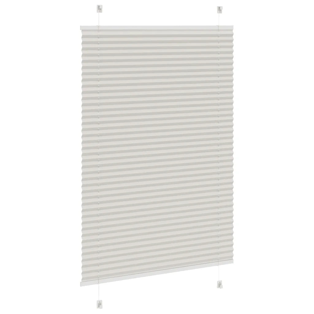 Tenda Plissettata Grigio Chiaro 100x100 cm Larghezza Tessuto 4015330
