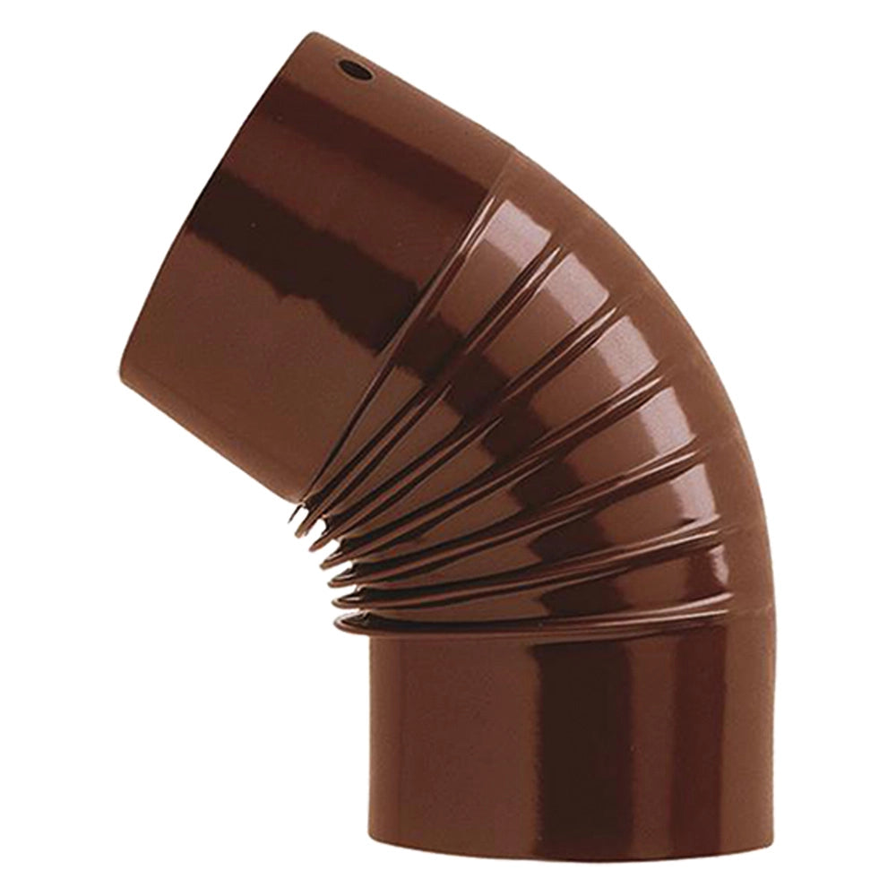 Gomito Smaltato Ø 45° Save Marrone 10 cm