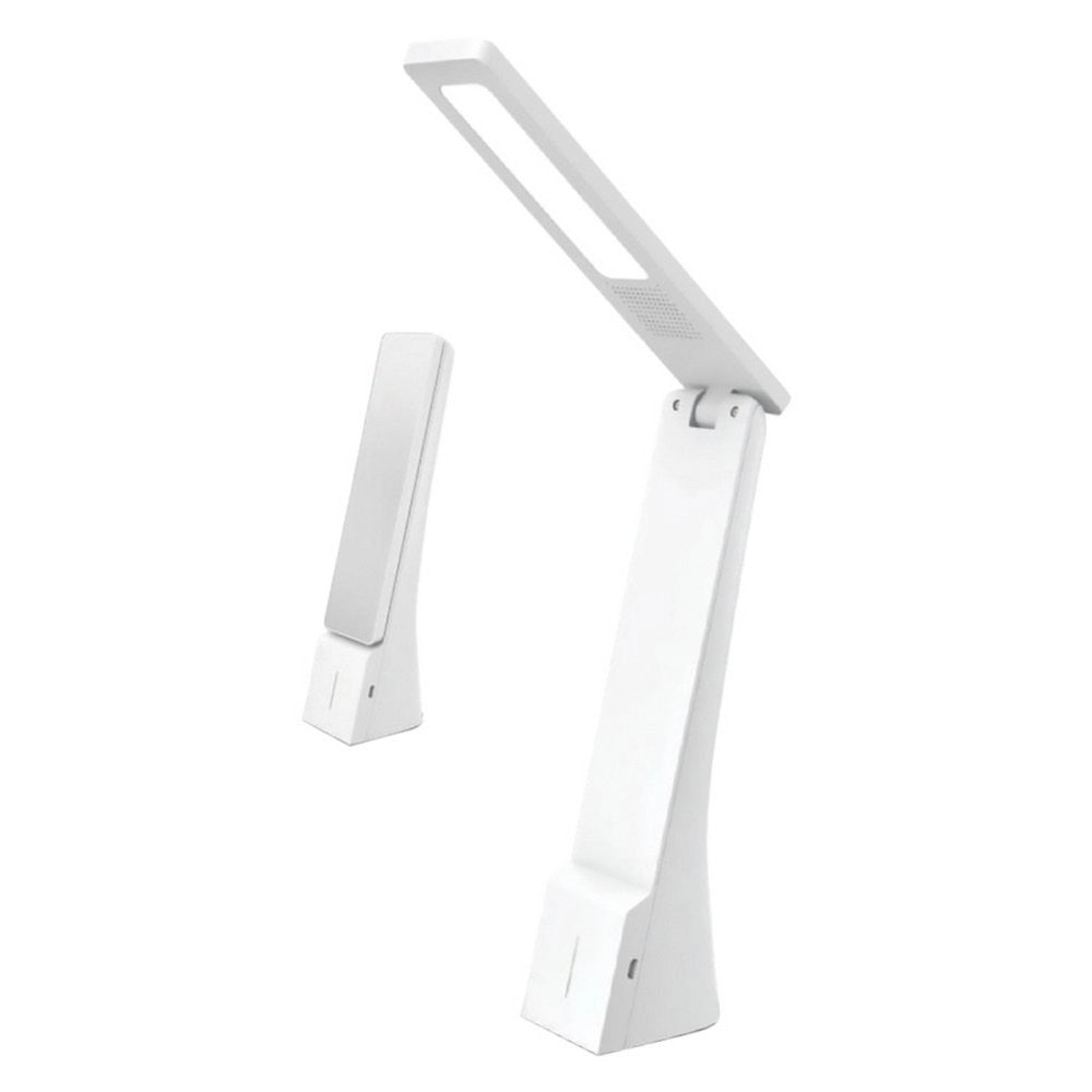 1pz lampada da tavolo ricaricabile a led 4 watt - colore bianco/argento cod:ferx.8121630nlm