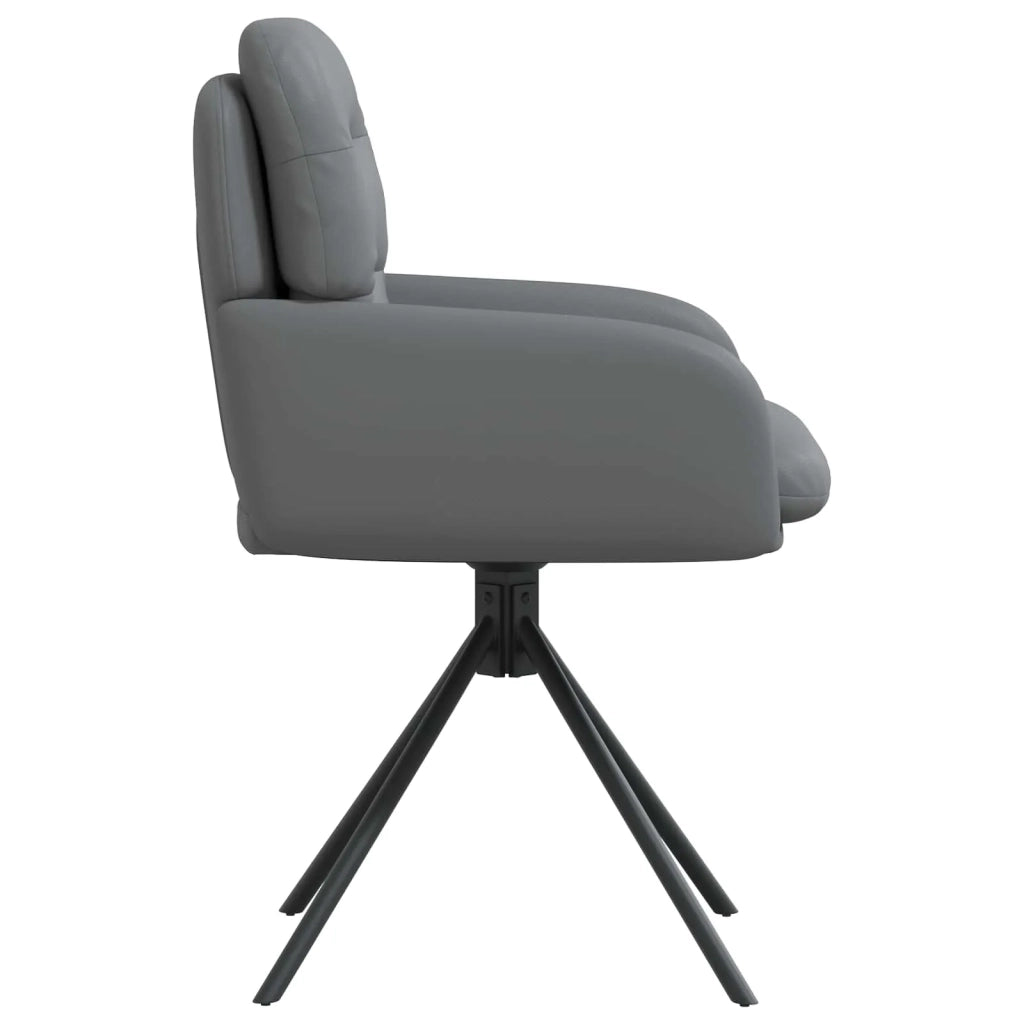Sedie da pranzo girevoli 6 pz Similpelle Grigio 3428266