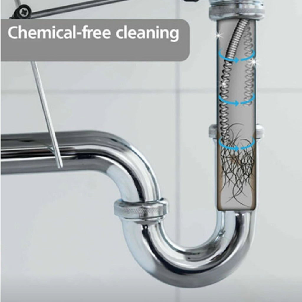 MOLLA STURALAVANDINO STURA TUBI A SPIRALE PER SCARICO FOGNE WC BAGNO ODORI 7 MT