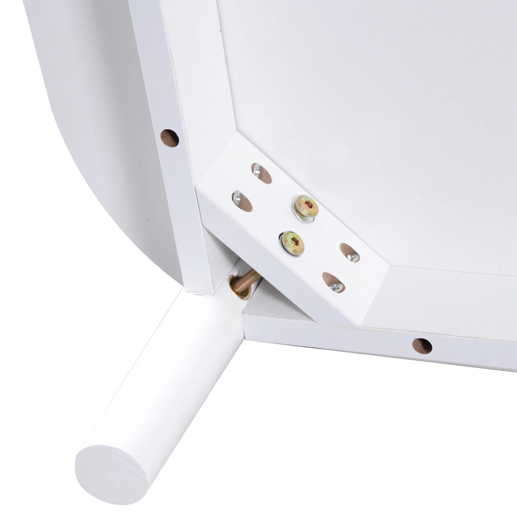 Tavolino da salotto con cassetti in rattan e ante scorrevoli, gambe in legno massello, bianco, 110 × 55 × 38.5 cm