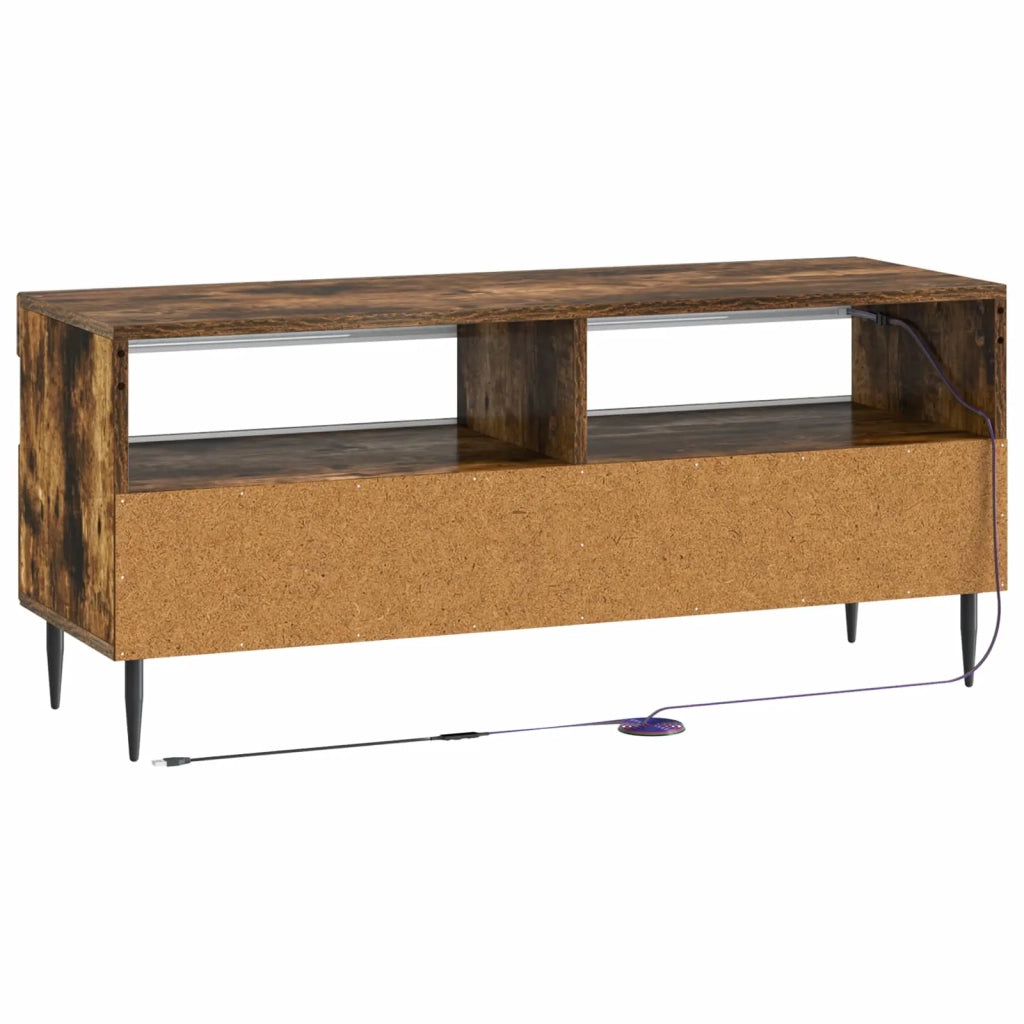 Mobile TV LED ZWOLLE 100 x 35 x 43 cm Rovere Fumo 896550
