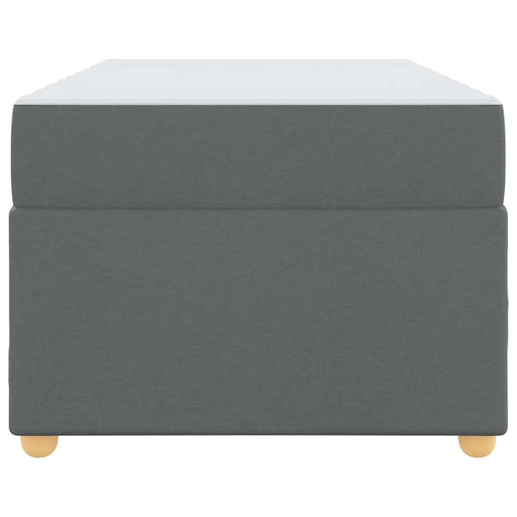 Letto singolo | Letto per adulti | Struttura del letto Grigio scuro 90 x 190 cm Tessuto