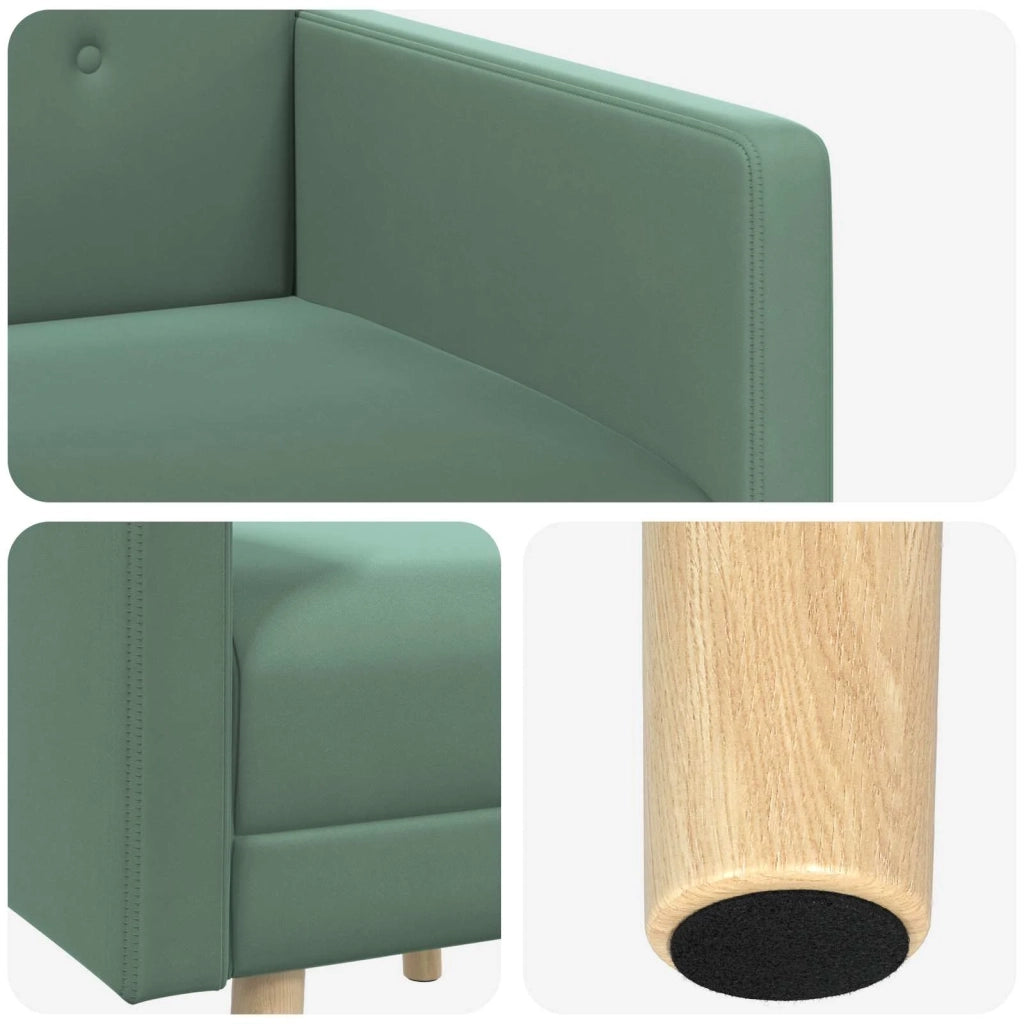Poltrona decorativa Verde Mare Velluto 42044806