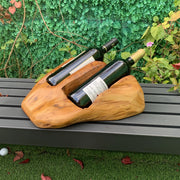 PORTABOTTIGLIE VINO Doppio 33 cm Legno massello