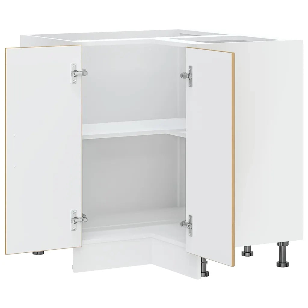 Armoire d'angle de cuisine Kalmar chêne artisanal