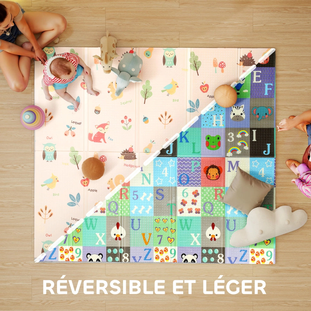 Tappeto gioco pieghevole bambini ¨C Xylo ¨C 180x150x1 cm multicolore