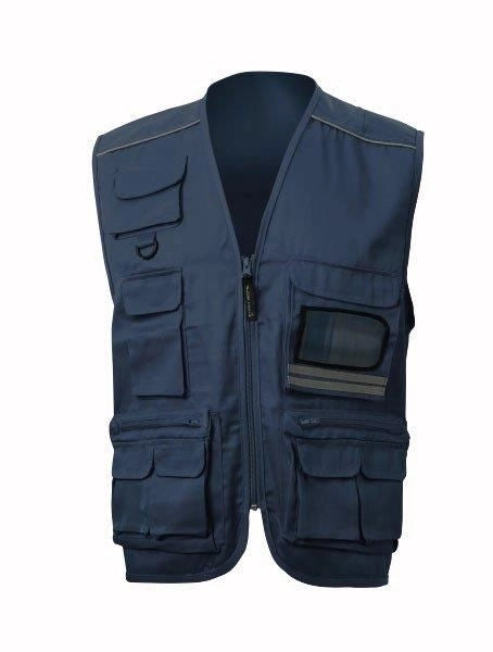 GILET MULTITASCHE BLU Tg. XXL