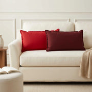 Cuscino con cuscino HOUTEN 12 pz Rosso Vino Lino 933825
