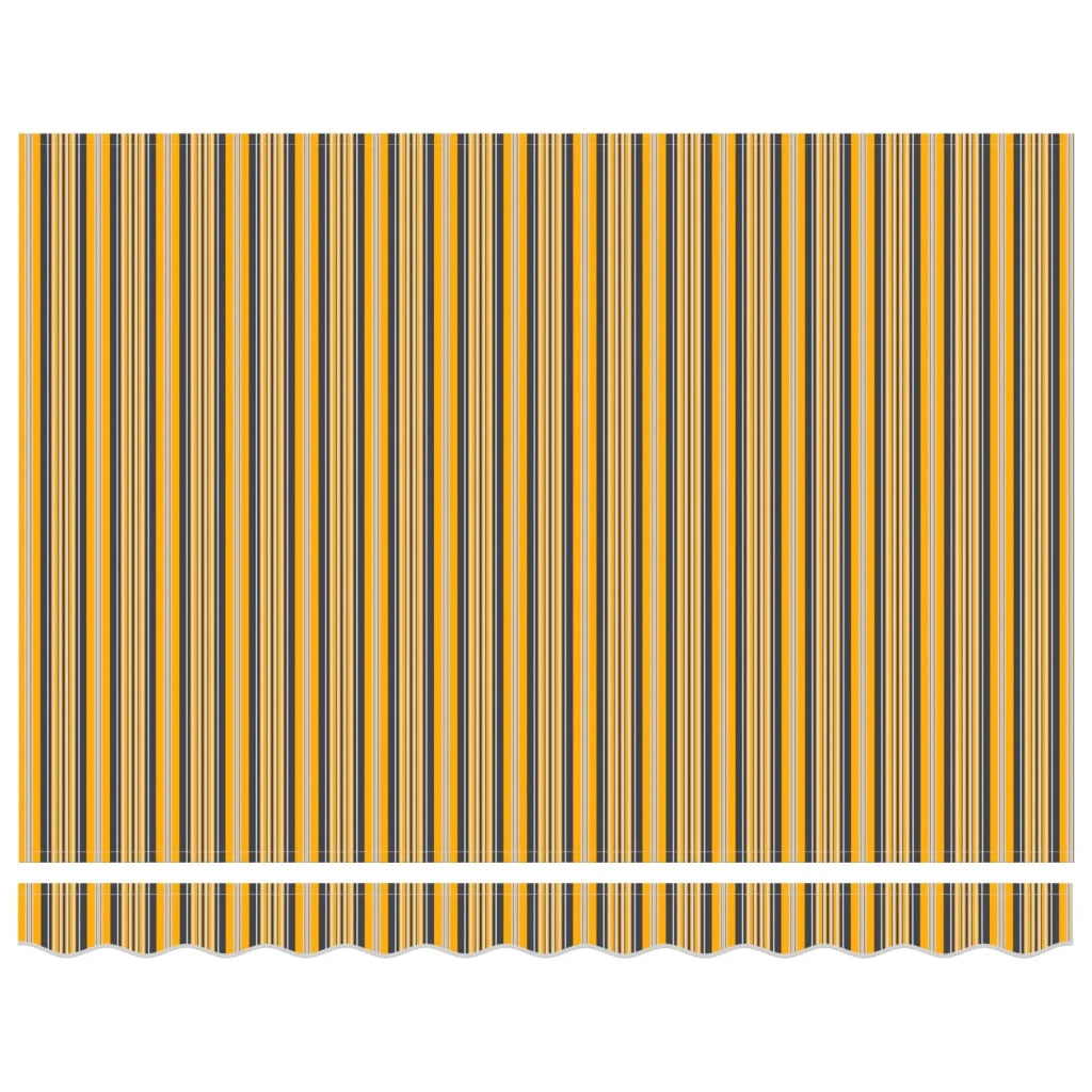 Tenda retrattile manuale Giallo, Grigio e Bianco 3 x 2,5 m 3420222