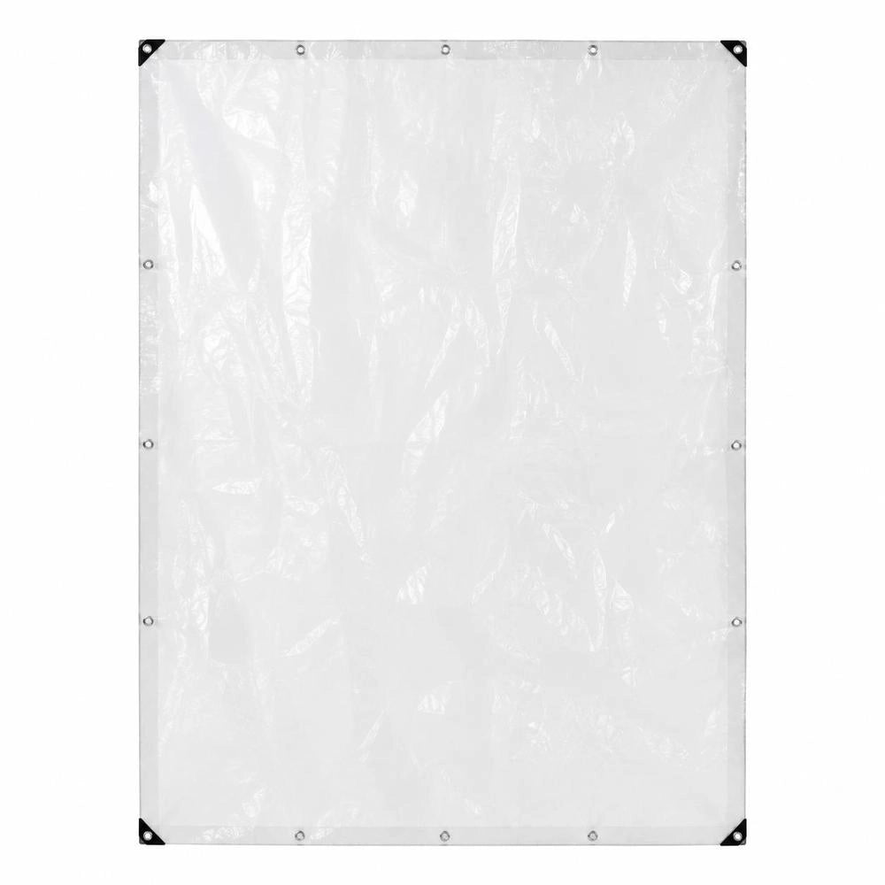 Telo trasparente con occhielli, 5x10 m, in polietilene, versatile e resistente, ideale per esterni, giardino e balcone