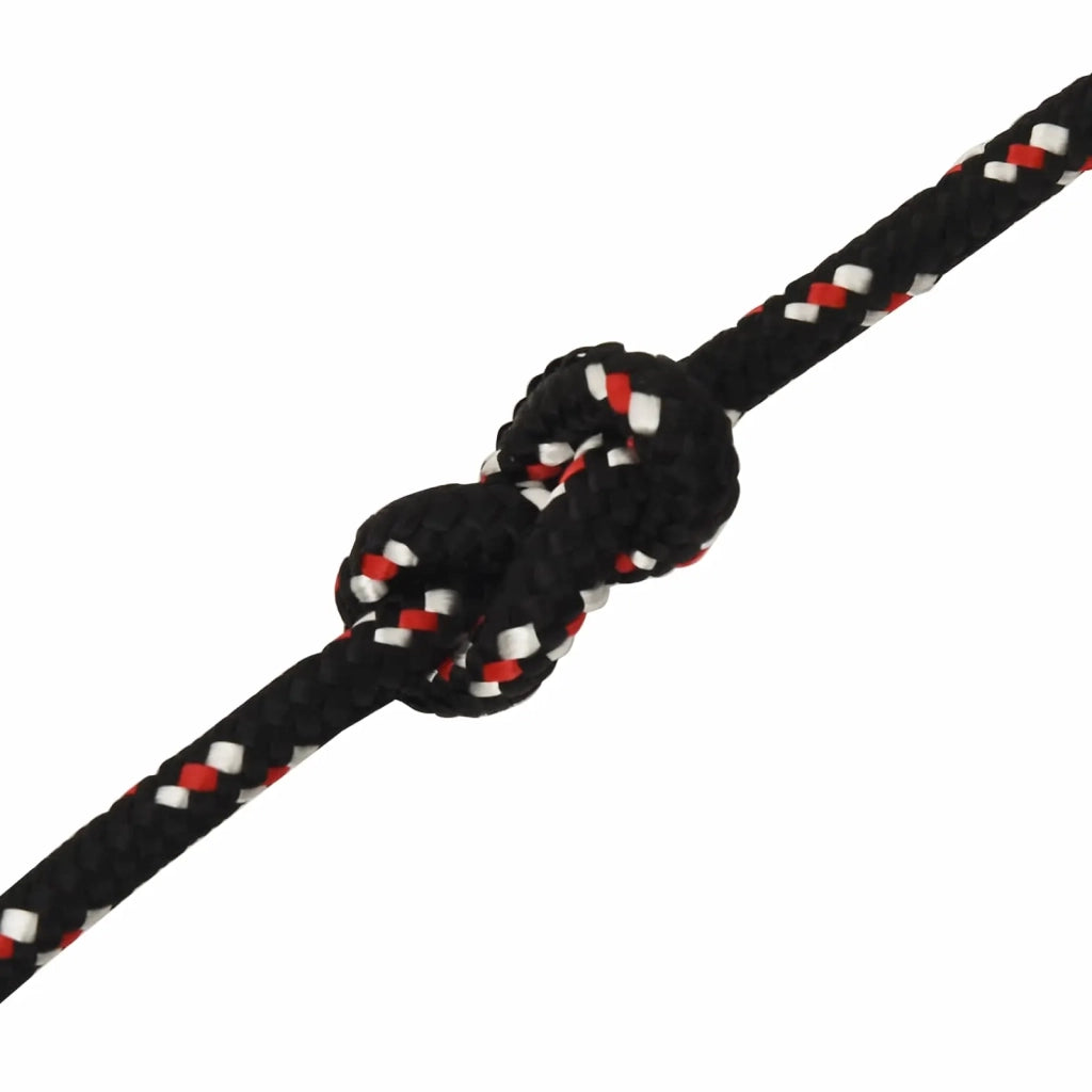 Corda multiuso 16 mm 25 m Nero e Rosso PP 3473361