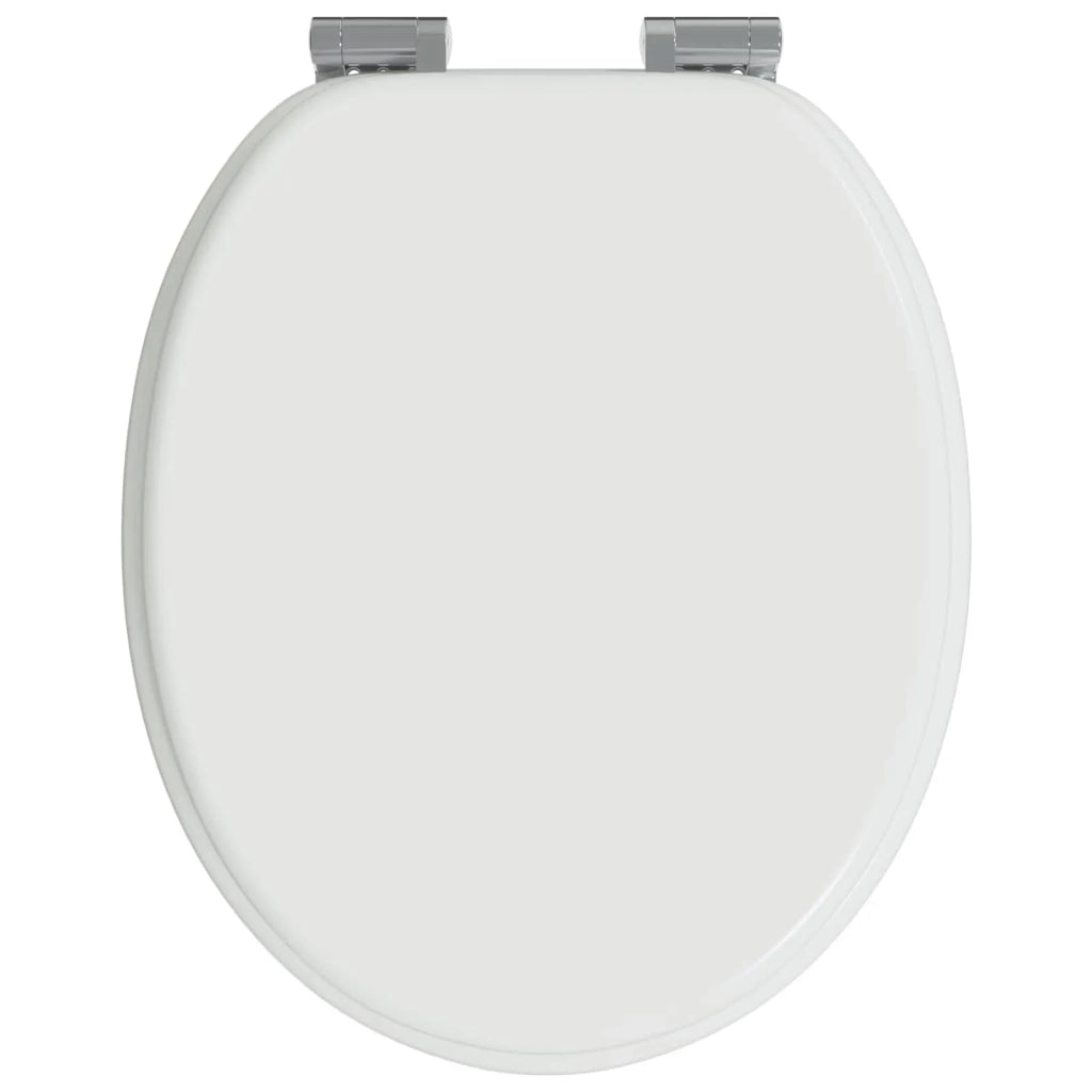 Sedile per toilette con chiusura morbida 2 pz Bianco CFW9540858