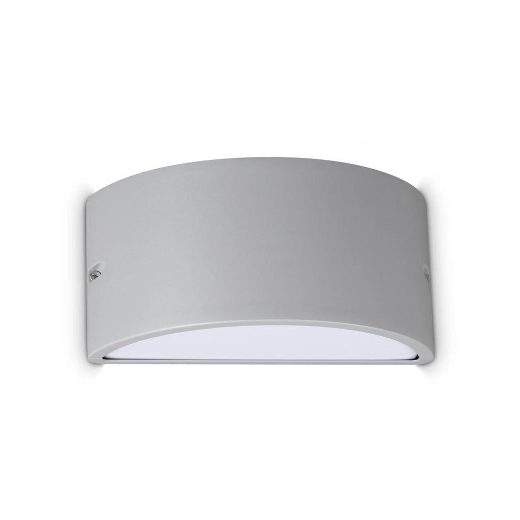 Applique REX-2 E27 Grigio IP44 Dimmerabile Alluminio Ideal Lux