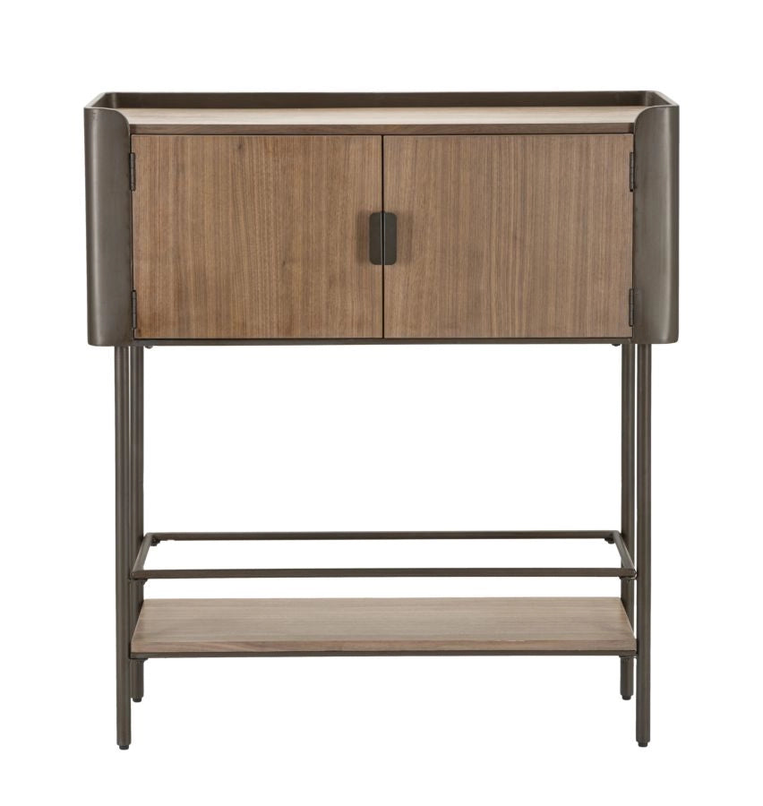 Mobiletto Toronto 100x42x110 cm in Abete e Ferro