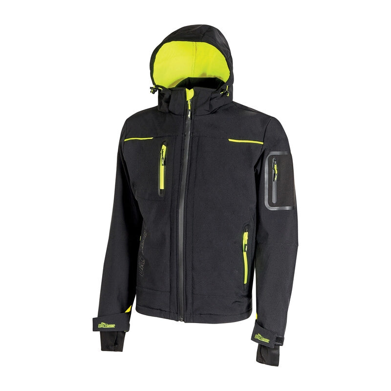 U-POWER GIACCONE SPACE NERO-GIALLO TG. XXL