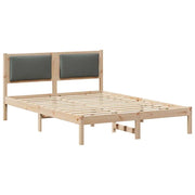 Letto matrimoniale | Letto per adulti | Struttura del letto Grigio scuro 140 x 200 cm Pino massello