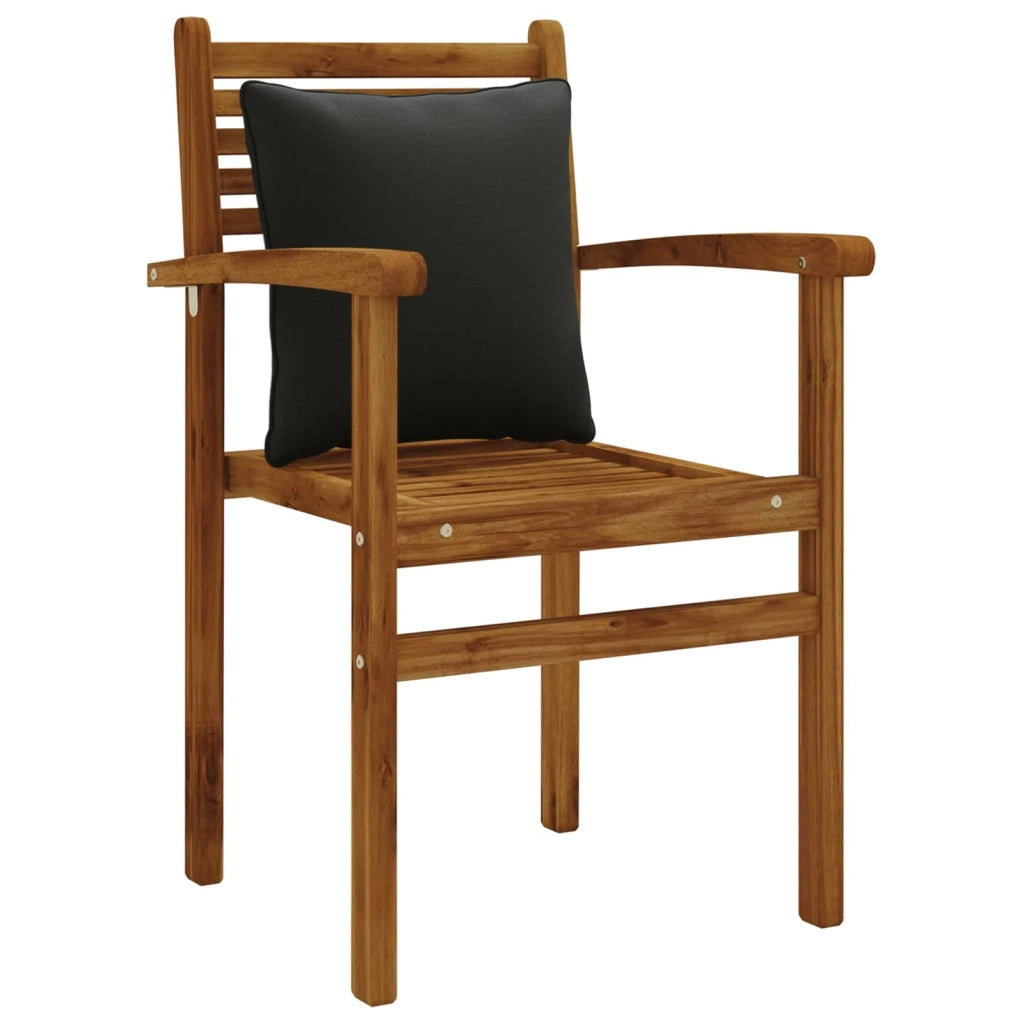 Cuscino per schienale PUTTEN 4 pz 100% Poliestere Nero 945122