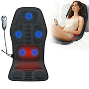 Cuscino massaggiante ULEVR 115x50 cm con 5 zone vibranti, 9 programmi e riscaldamento, nero