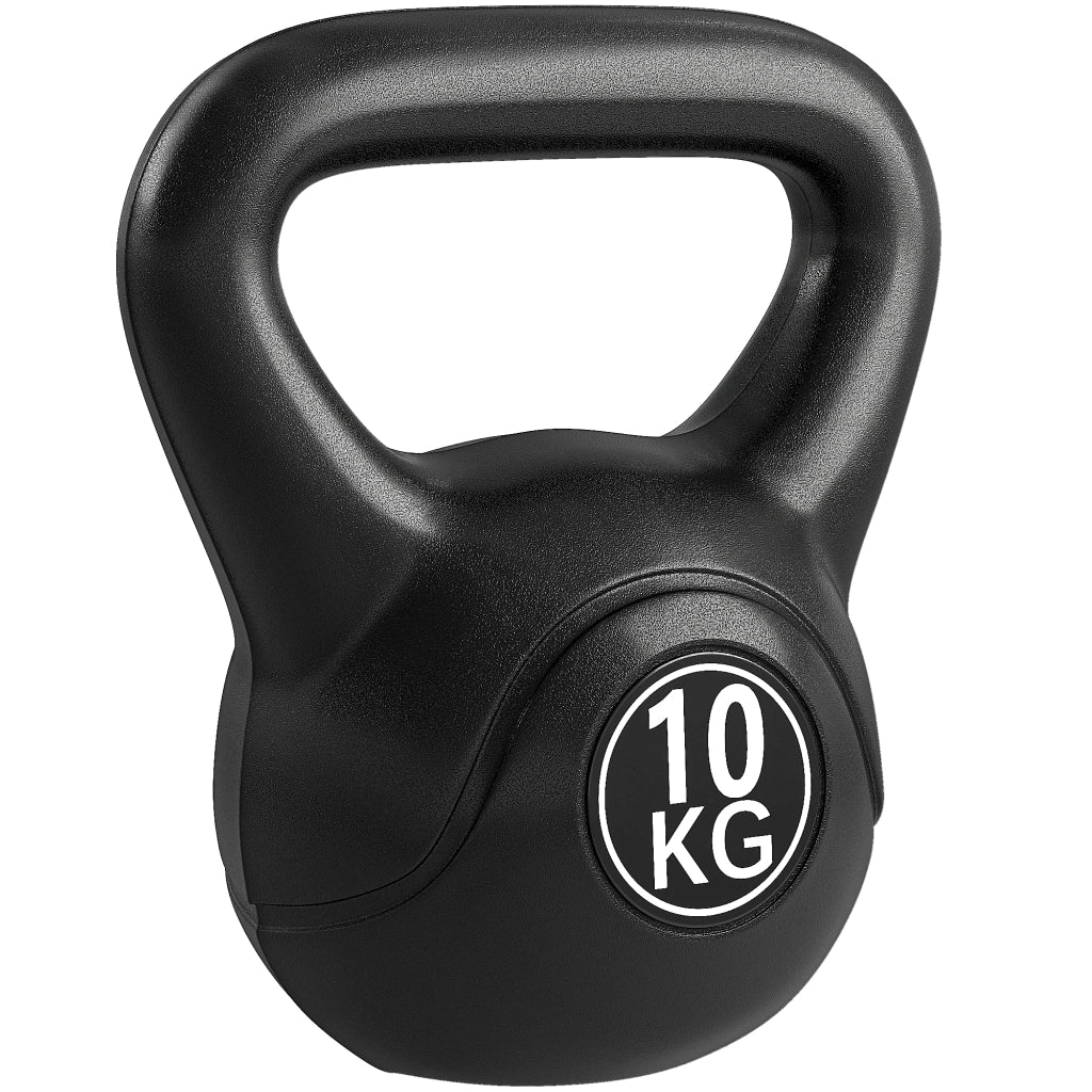 Kettlebell da 10 kg per Allenamento ¨C zephmum ¨C Nero 25x19x28 cm