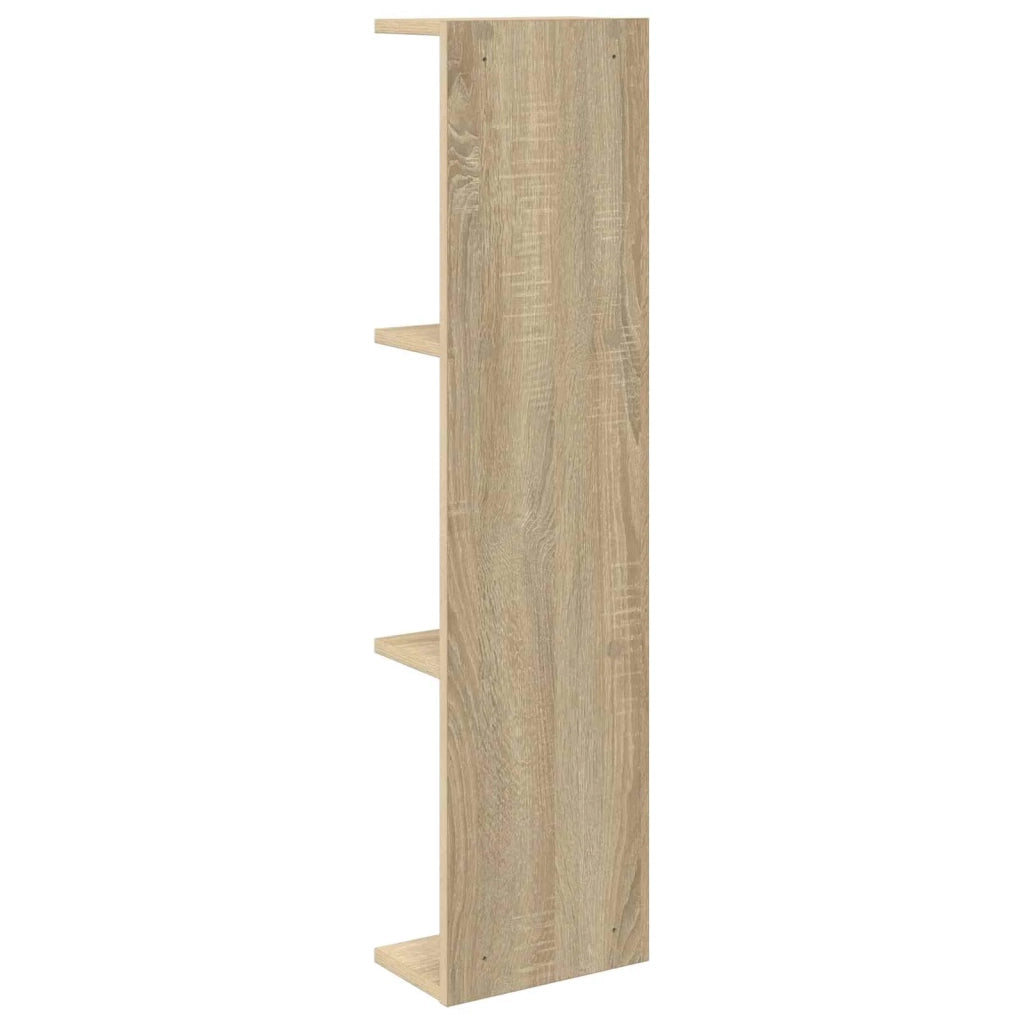 Scaffale da parete 2 pz Rovere Sonoma 25 x 15 x 100 cm 8012385