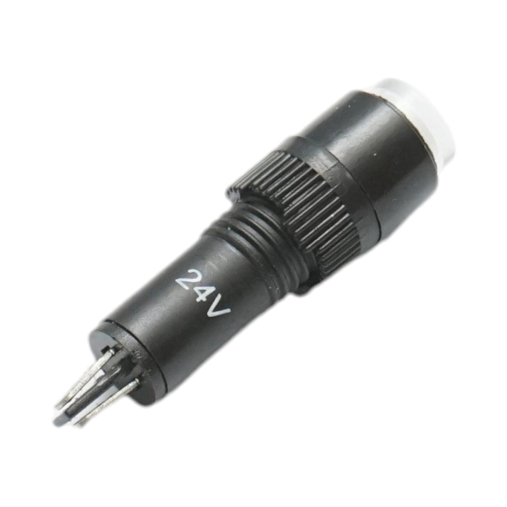 Indicatore di segnale industriale LED bianco 24V Ø 8mm Breckner Germany