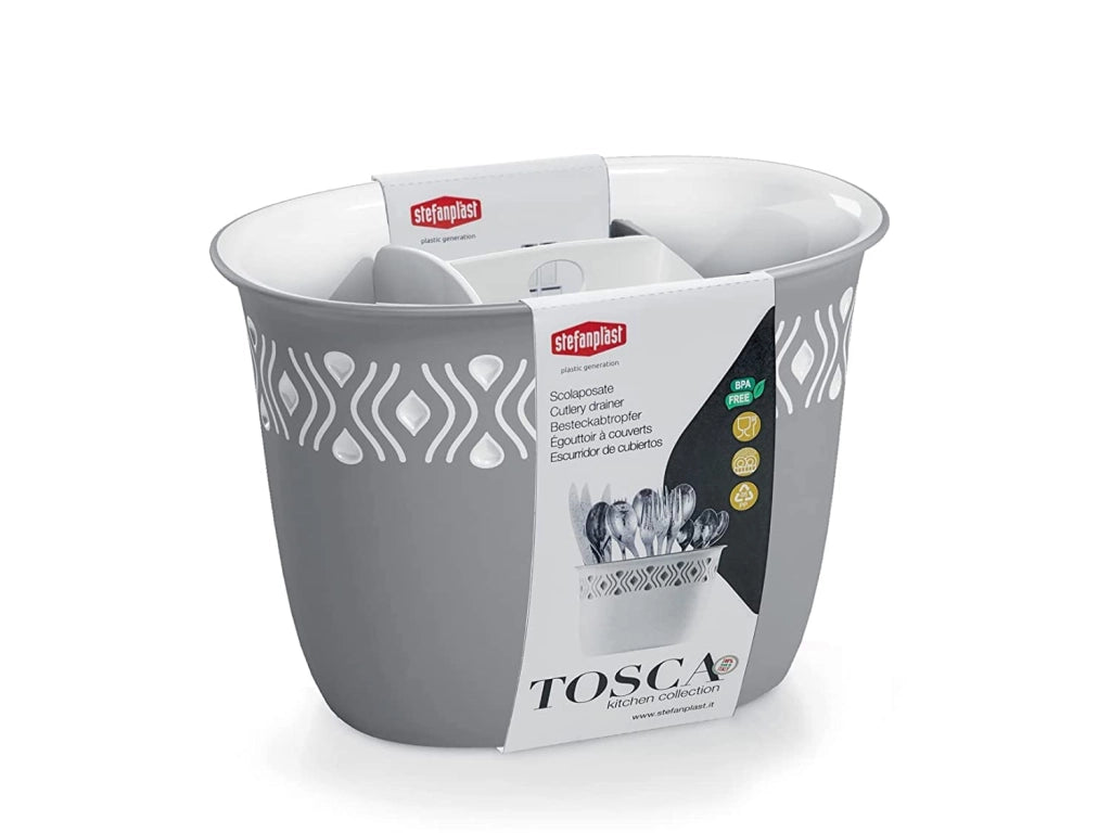 SCOLAPOSATE 'TOSCA' grigio/bianco  - STEFANPLAST