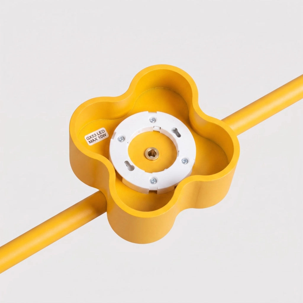 Lampadario OVIO 4 giallo Gx53
