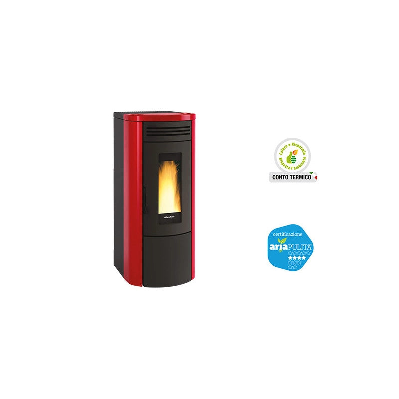 Termostufa a pellet Costanza Idro Bordeaux – 17 kW – La Nordica – Riscaldamento per ambienti fino a 487 m³