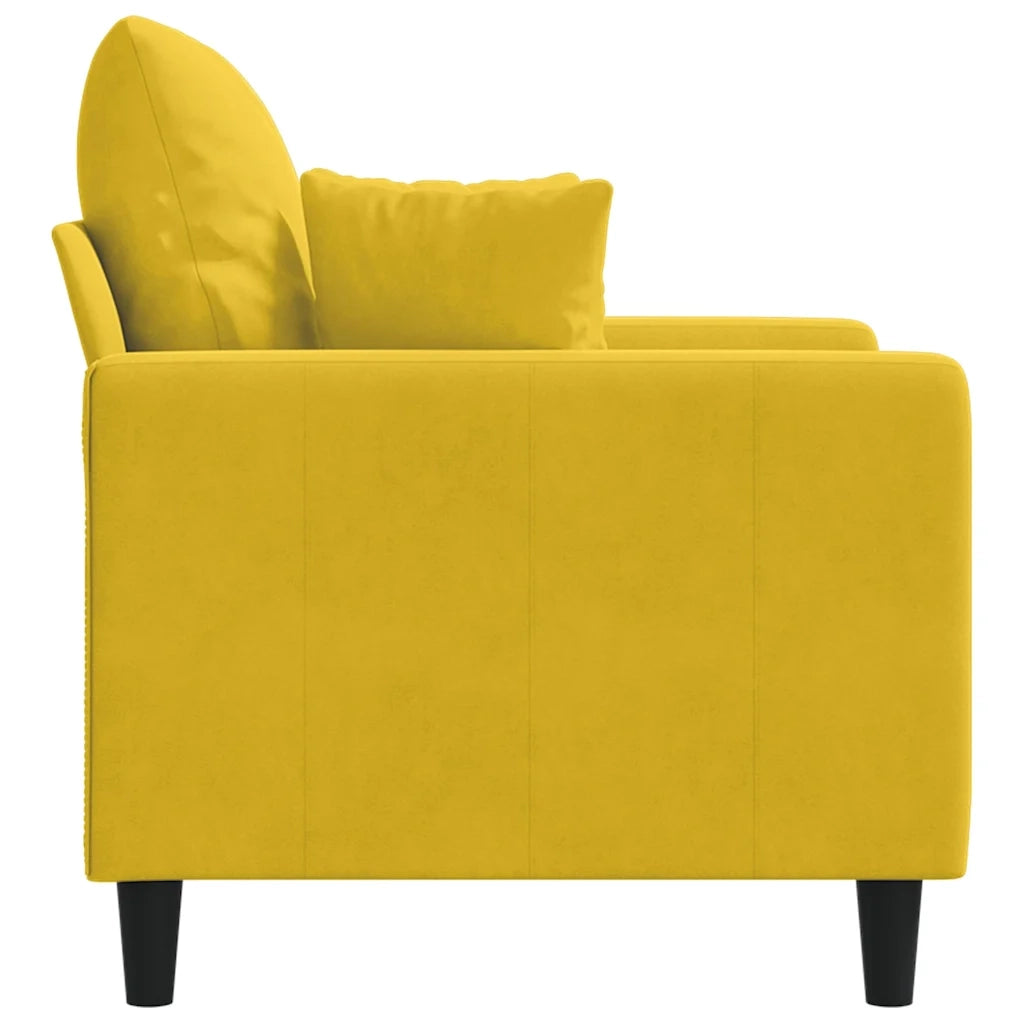 Fauteuil Jaune 60 cm Velours