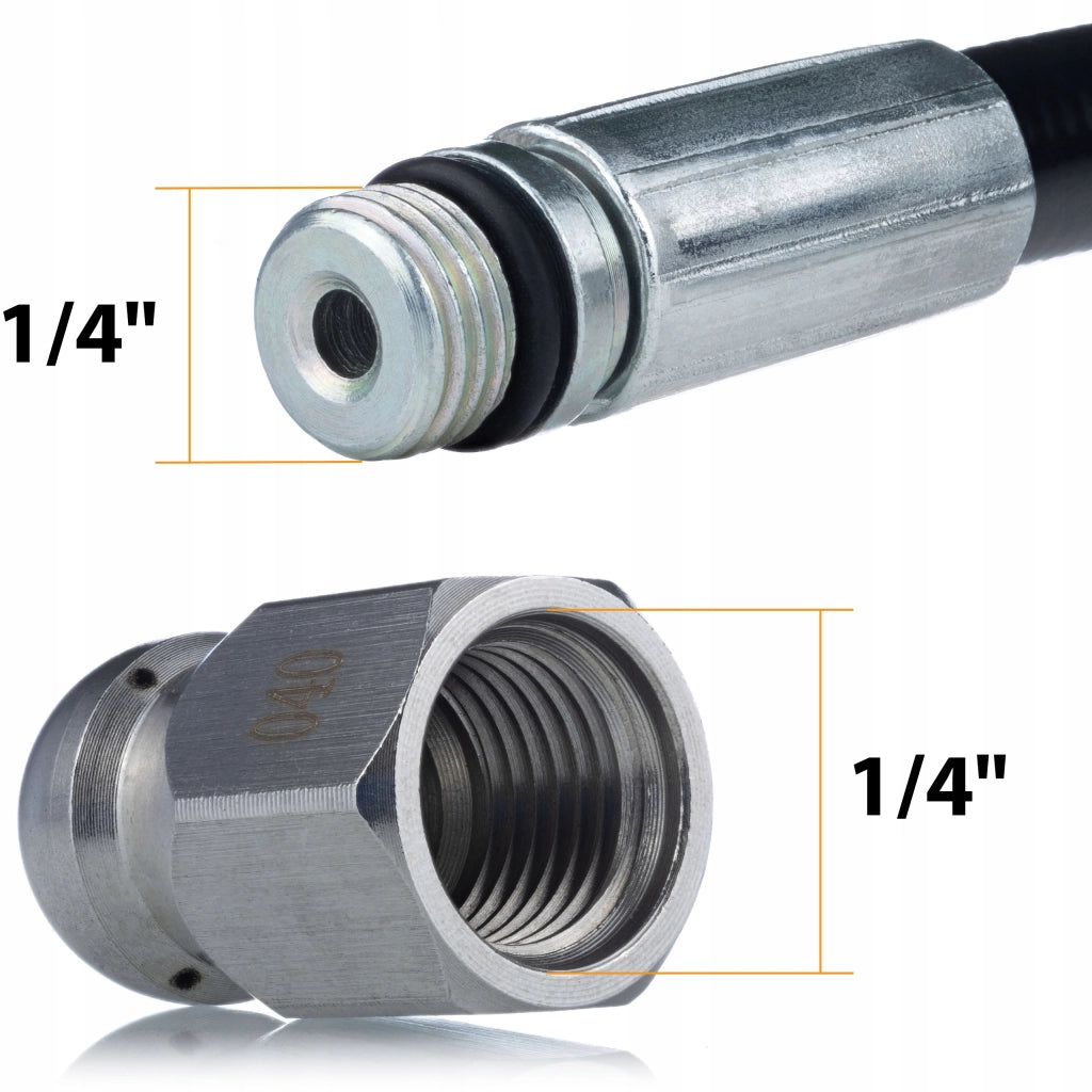 Tubo Alta Pressione 20m con Due Ugelli – Compatibile con Idropulitrice Kärcher K2-K7