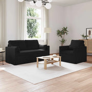 Set di divani 2 pz Nero Tessuto 3407539