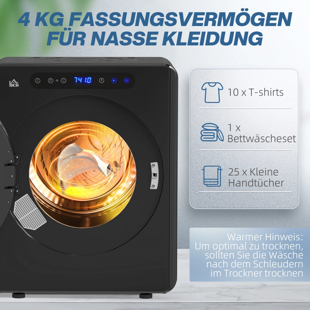 Asciugatrice 5kg ¨C Xylo ¨C 6 programmi, touch screen, 40-60¡æ, compatta, nero