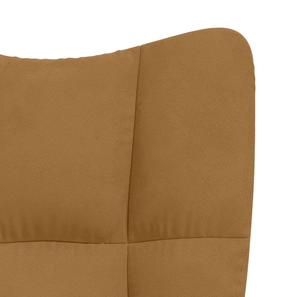 Poltrona Relax | Sedia Relax Marrone in Velluto