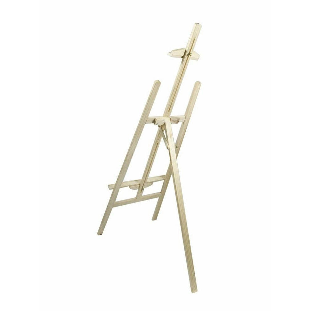 Trade Shop - Cavalletto Pittorico In Legno Inclinabile 165 Cm Pittura Esposizione Tele Quadri -