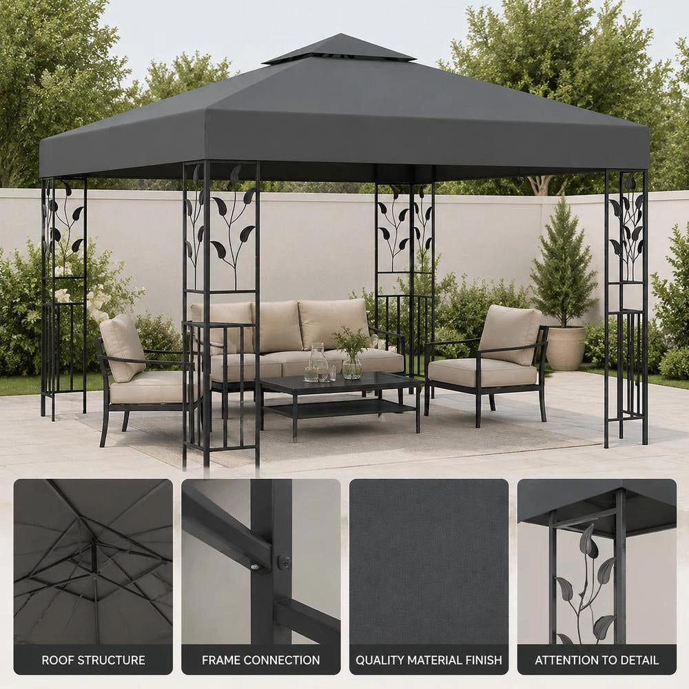 Pavilion 3x3 M Anthracite