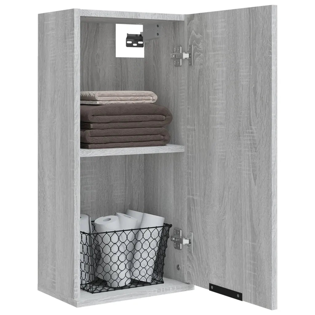 Mobile da Bagno | Armadio da bagno a Parete Grigio Sonoma 32x20x67 cm