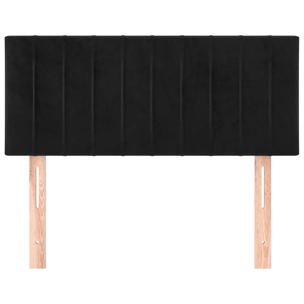 Testiera | Testata Nera 80x5x78/88 cm in Velluto