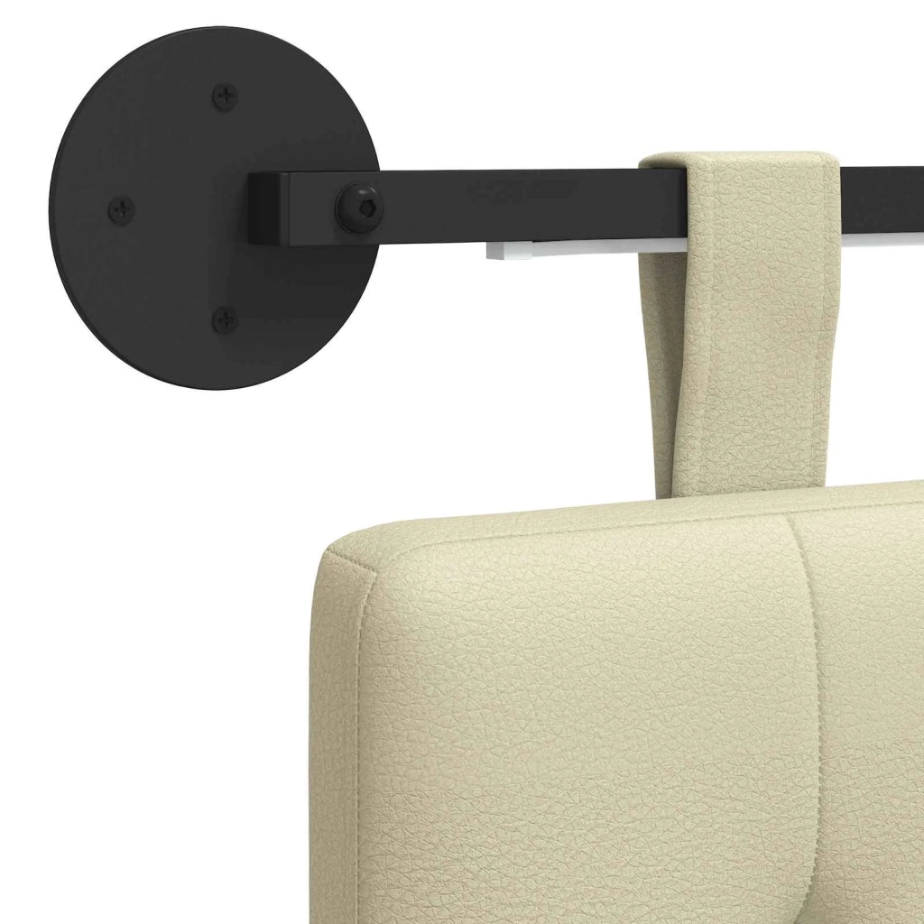 Testiera | Testata sospesa Con luce LED Crema Similpelle