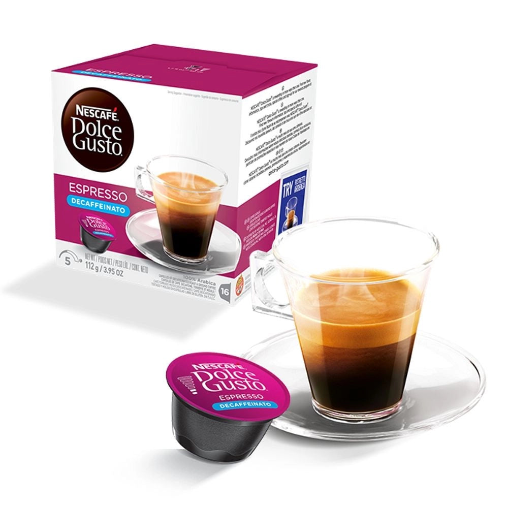 Nescafe' dolce gusto espresso decaffeinato caffe' in capsule multipack 10 confezioni da 16 capsule ciascuna