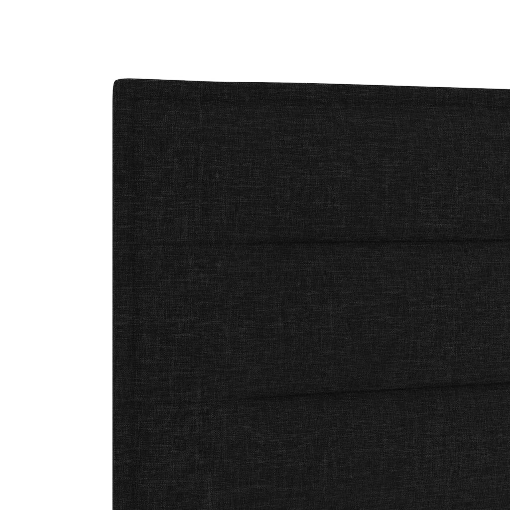Letto box spring con materasso Nero 120 x 190 cm Tessuto 3453355