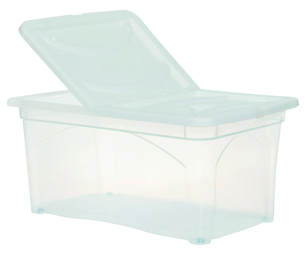 BOX PORTA INDUMENTI CON RUOTE DIMENSIONI 60X40X28CM E COPERCHIO BIANCO