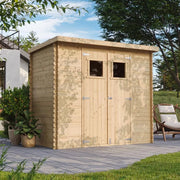 TIMBELA M310 Casetta da Giardino in Legno per Esterni 239x142xA200 cm/2.6m2