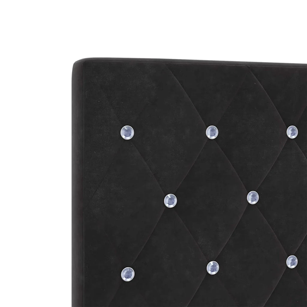 Testiera | Testata Nero 100 cm Velluto